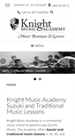 Mobile Screenshot of knightmusicacademy.com