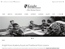 Tablet Screenshot of knightmusicacademy.com